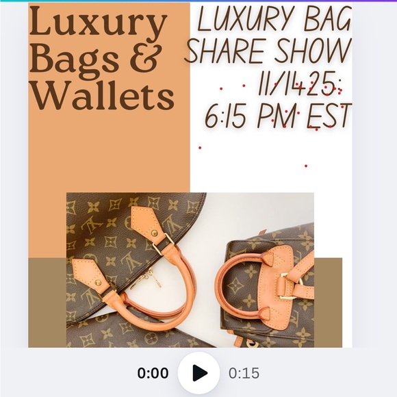 🍾LIVE SHOW🍾. Luxury purses and accessories. - Picture 1 of 1